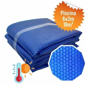 Capa Térmica Bolha 300 Micras Para Piscinas De 06X03 (18M²)