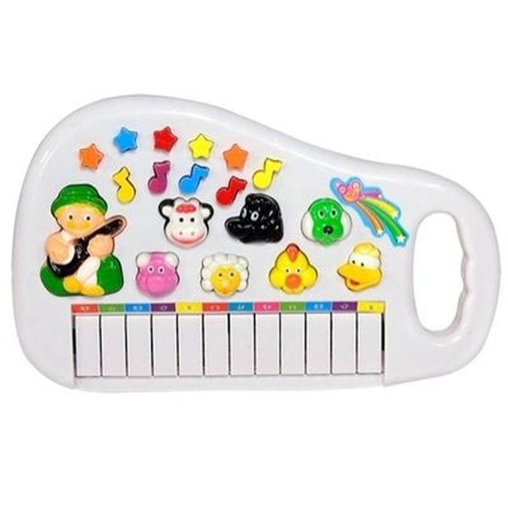 Piano teclado musical infantil fazendinha xin anda