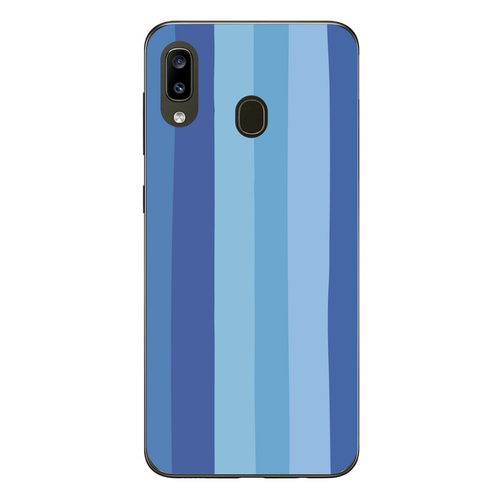 Capa Case Capinha Samsung Galaxy A20 Arco Iris Azul | Casas Bahia