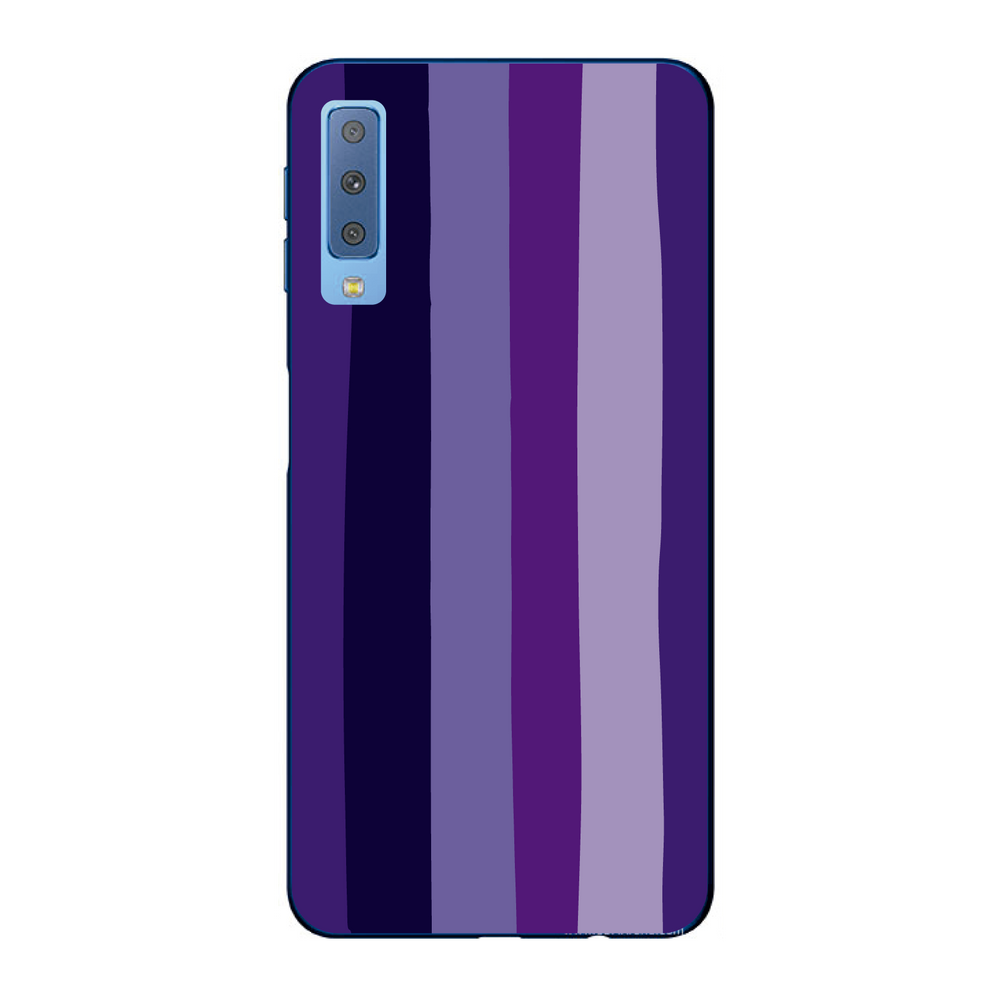 Capa Case Capinha Samsung Galaxy A7 2018 Arco Iris Roxo | Casas Bahia