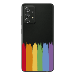 Capa Case Capinha Samsung Galaxy A52 Arco Iris Pinceladas