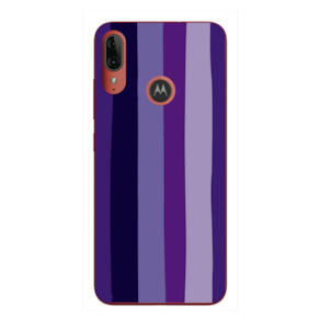 Capa Case Capinha Motorola Moto E6 Plus Arco Iris Roxo