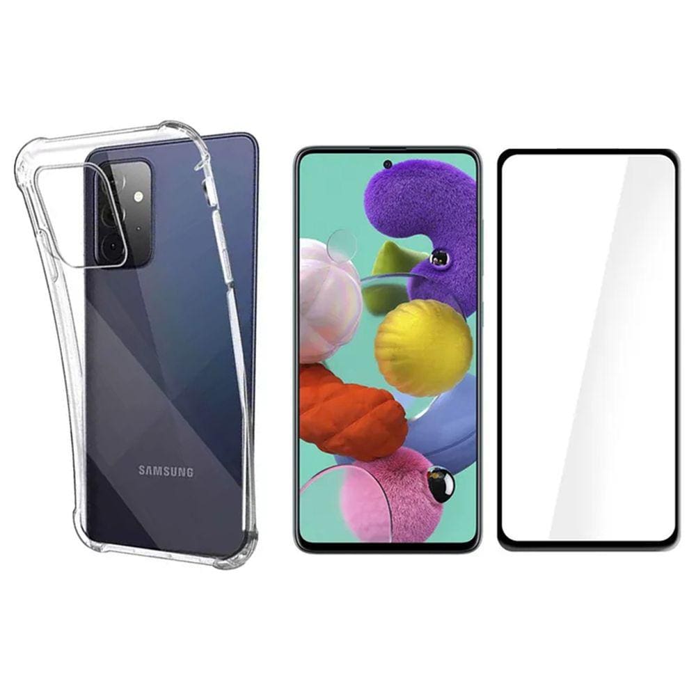 Capinha Antichoque + Pelicula Vidro 3D Para Samsung A32 5G