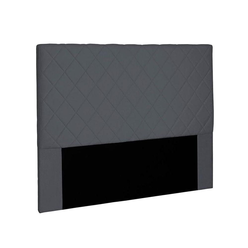 Cabeceira Dubai Para Cama Box King 195cm Suede Cinza - D`Rossi