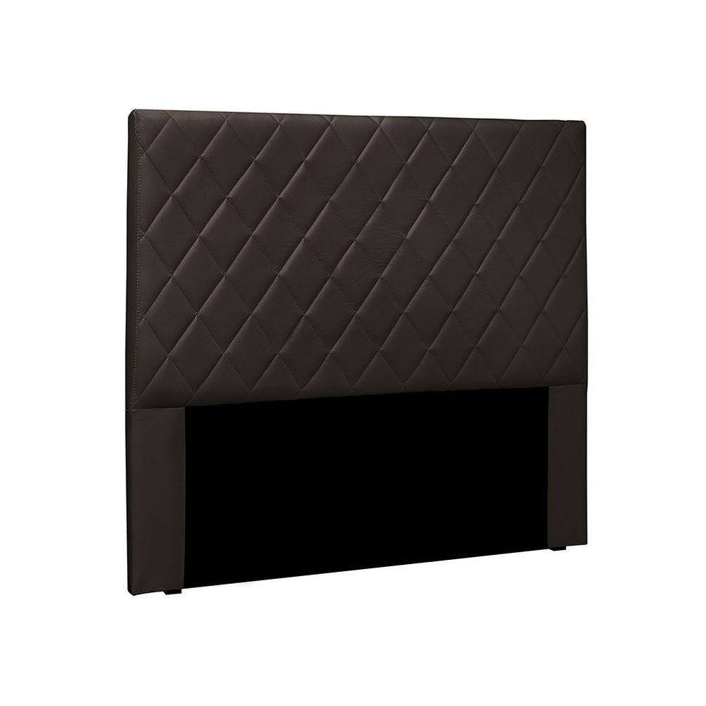 Cabeceira Dubai Para Cama Box King 195cm Corino - D`Rossi Marrom