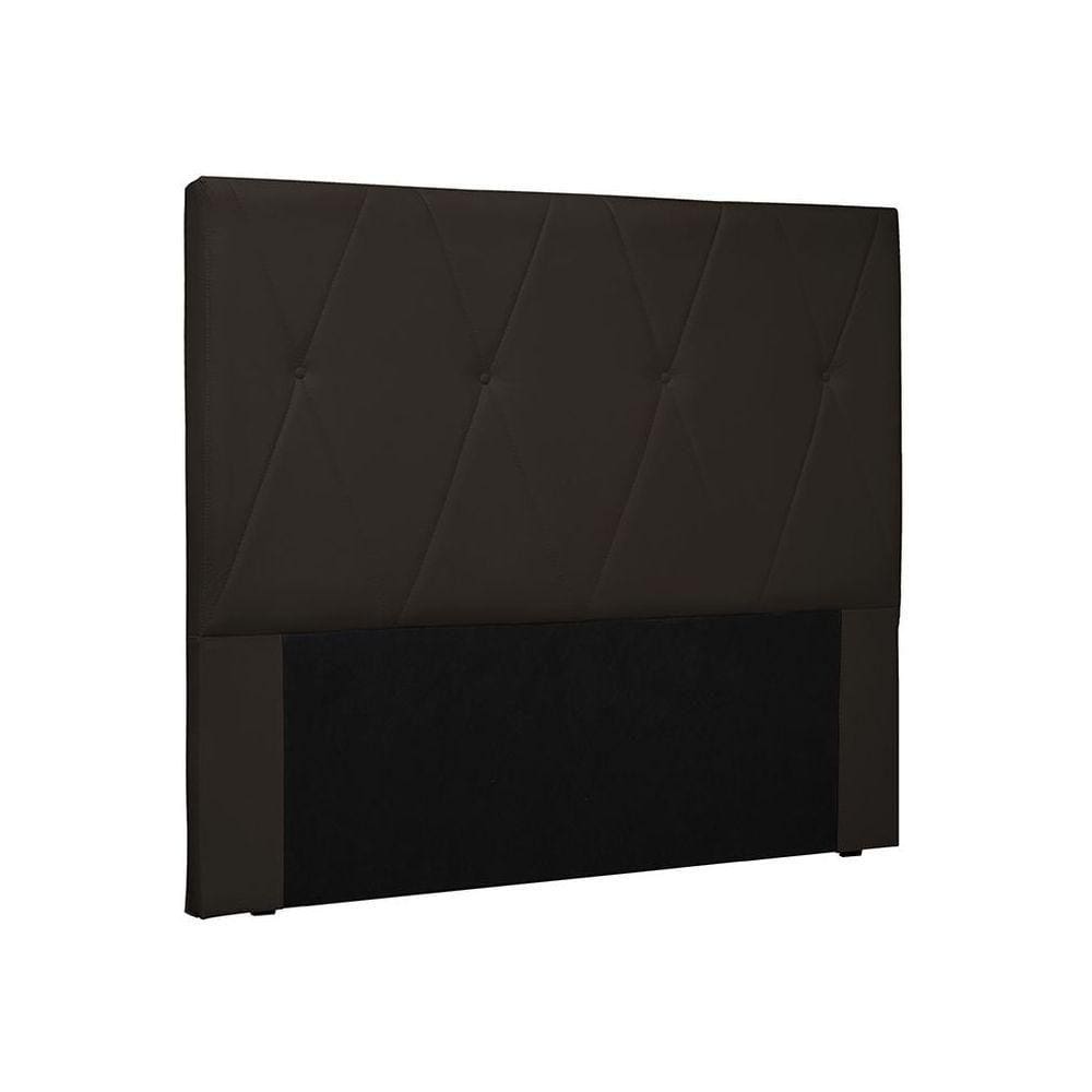 Cabeceira Aquilla Para Cama Box King 195cm Corino - D`Rossi Marrom