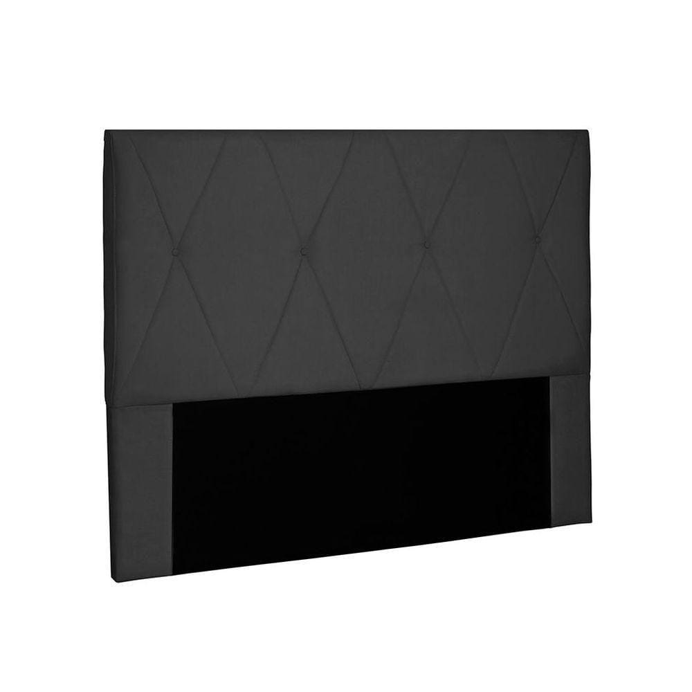 Cabeceira Aquilla Para Cama Box Queen 160cm Suede Preto - D`Rossi