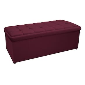 Calçadeira Copenhague 195 Cm King Size Suede Bordô
