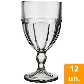 Jogo de 12 peças Taça Bristol Água - 340ml - Nadir