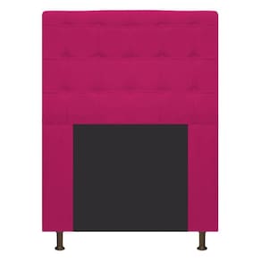 Cabeceira Estofada Dama 90 Cm Solteiro Suede Pink