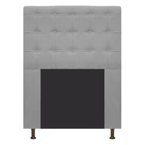 Cabeceira Estofada Dama 90 Cm Solteiro Suede Cinza