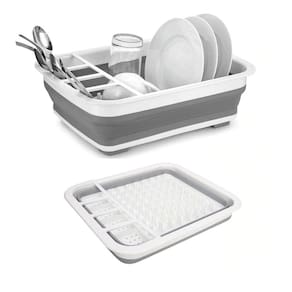 Escorredor Prato Louça Retrátil Silicone Cozinha Oferta