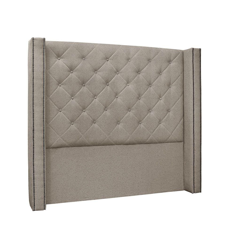 Cabeceira Vicenza Para Cama Box King 195 cm Linho - D`Rossi