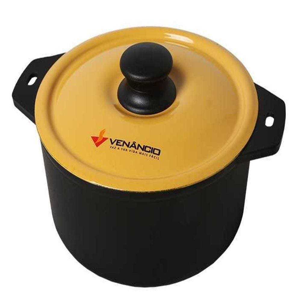 Panela De Ferro Fundido Tampa Amarela 180x82 Met. Met. Venâncio