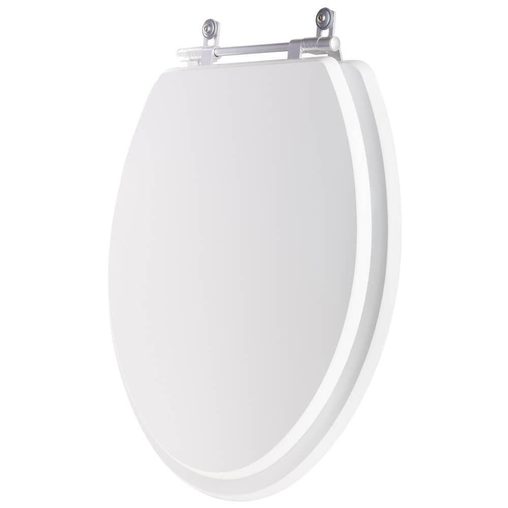 Assento Sanitário Poliéster Fiori Branco Para Vaso Fiori