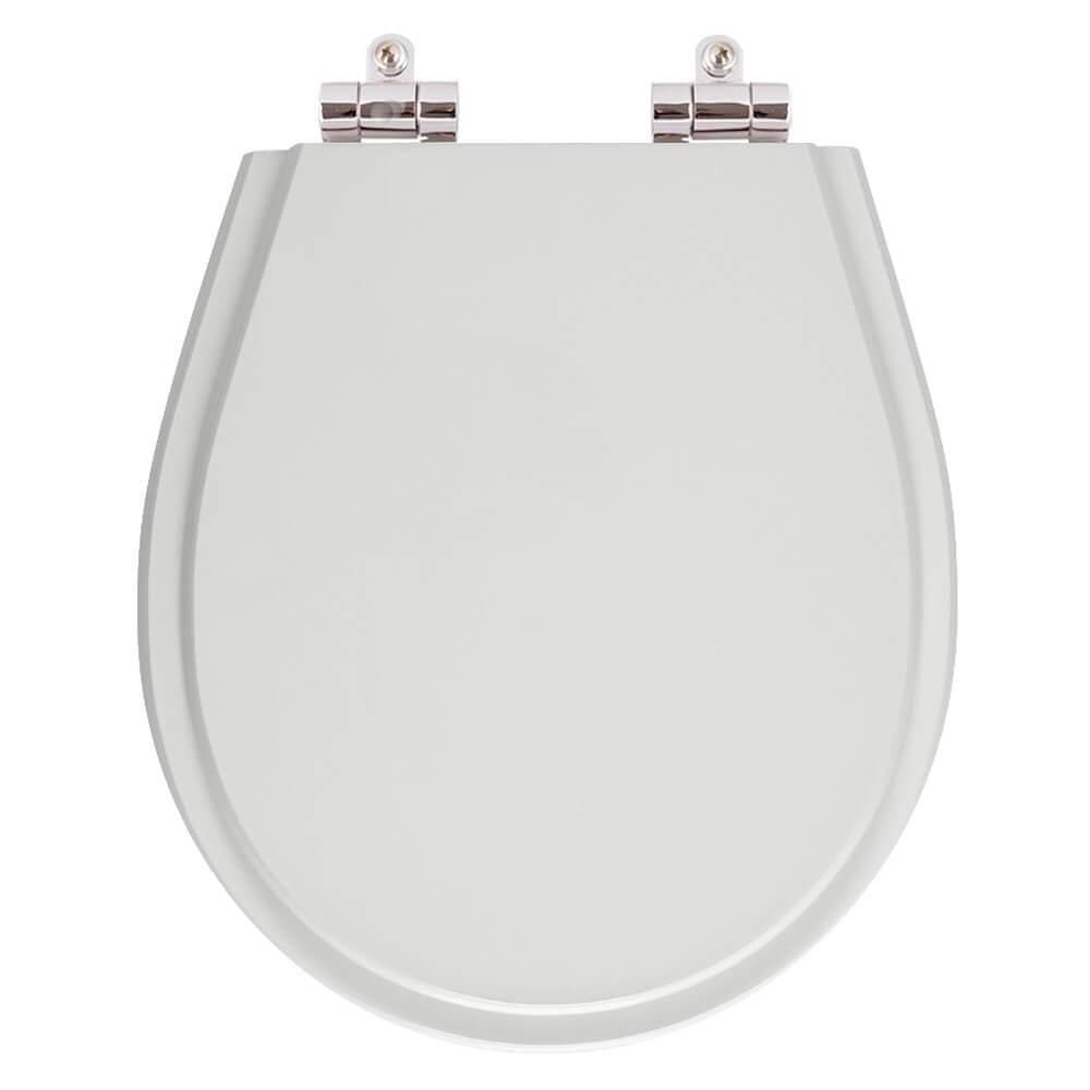Assento Sanitário Poliester Close Cinza Claro Vaso Eternit