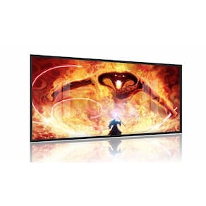 Quadro Decorativo Lord Of The Rings 130x60 Moldura Preta 2x2