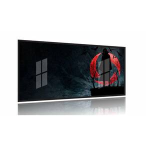 Quadro  Decorativo Naruto - Uchiha Itachi -130x60  Moldura Preta 2x2