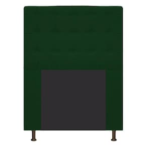 Cabeceira Estofada Dama 90 Cm Solteiro Suede Verde
