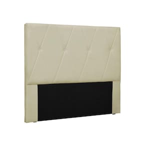 Cabeceira Aquilla Para Cama Box Queen 160cm Corino Bege - D`Rossi