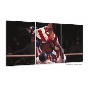 Quadro Decorativo Rock Balboa Filme II 120x60 em tecido