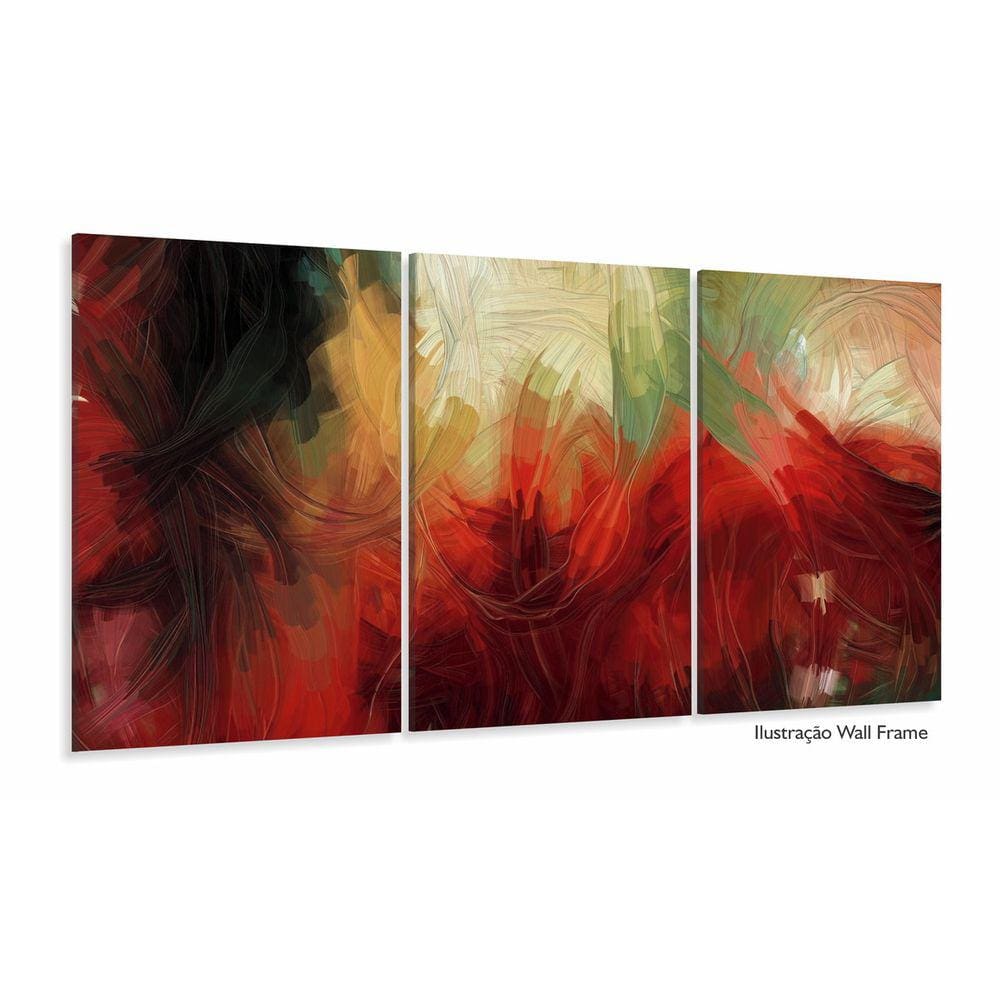 Quadro Decorativo Abstrato para Hall 3 Peças para Hall
