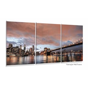 Quadro Decorativo New York Entardecer 120x60 Sala Quarto