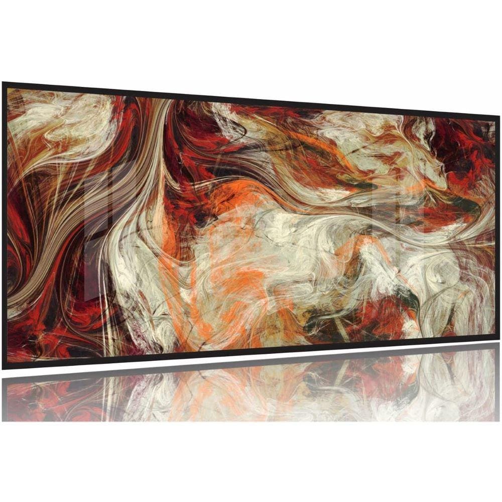 Quadro Decorativo Abstrato Moderno Sala Quarto 130x60 Moldura Preta 2x2