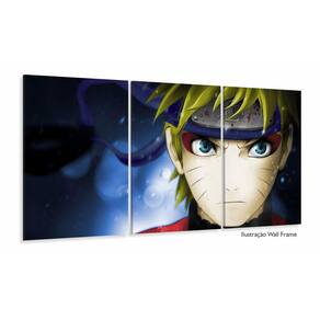 Quadros Decorativos Naruto 120x60 3 peças em Tecido