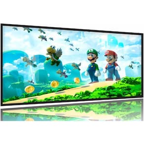 Quadro Decorativos Mario 130x60 Moldura Preta 2x2