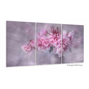 Quadro Mosaico Para Sala Hall Rosas Flores-rosa Romance Flor