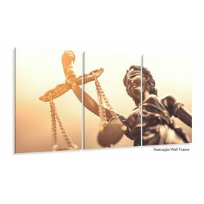 Quadro Escritório Advocacia Deusa Justiça Mosaico 3 peças