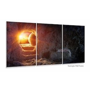 Quadro Decorativo Túmulo De Jesus Vazio 120x60 Quarto Sala