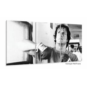 Quadro decorativo Rocky Balboa Retrô - - Tela em Tecido
