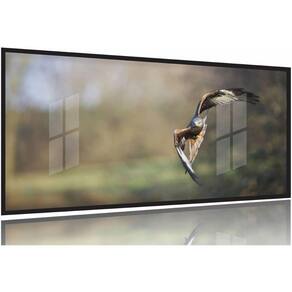 Quadro The Eagle Fly Águia para Hall 130x60 Moldura Preta 2x2
