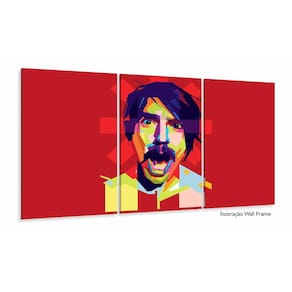 Quadro Decorativo Red Hot Chili Peppers - 120x60 3 peças