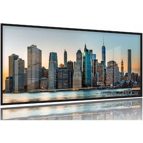 Quadro Decorativo Cidade 130x60 Moldura Preta 2x2
