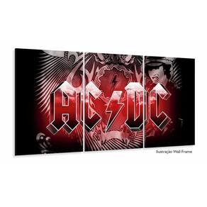 Quadro Decorativo ACDC Banda Musica 120x60 3 peças