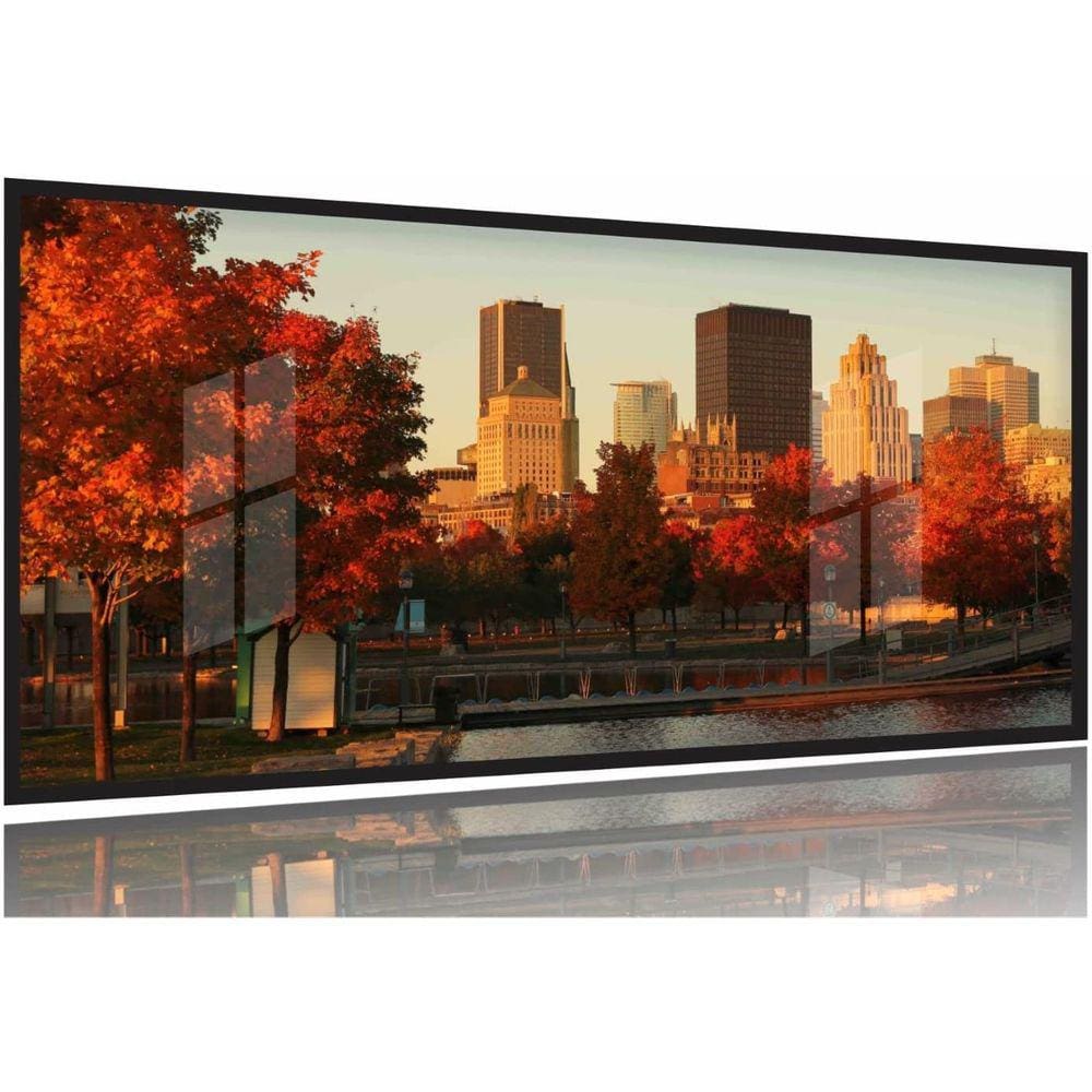 Quadro Decorativo Cidade Montreal Canadá 130x60 Moldura Preta 2x2