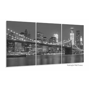 Quadros Decorativos Manhattan Ponte City Sala Hall 120x60 3