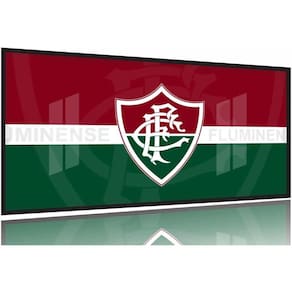Quadro decorativo Fluminense 130x60 Moldura Preta 2x2