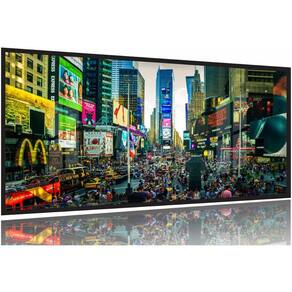 Quadro Decorativo Da Times Square - 130x60 Moldura Preta 2x2