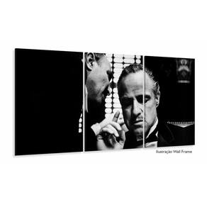 Quadro Poderoso Chefão Decorativo Preto E Branco Tela Em Tec