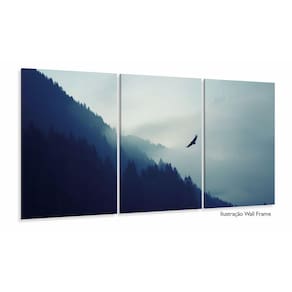 Quadro Decorativo Paisagem Águia 120x60 em tecido