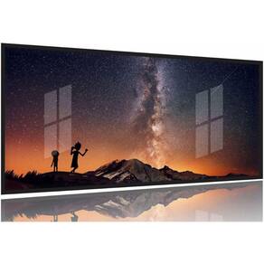 Quadro Ricky and Morty Universos 130x60 Moldura Preta 2x2