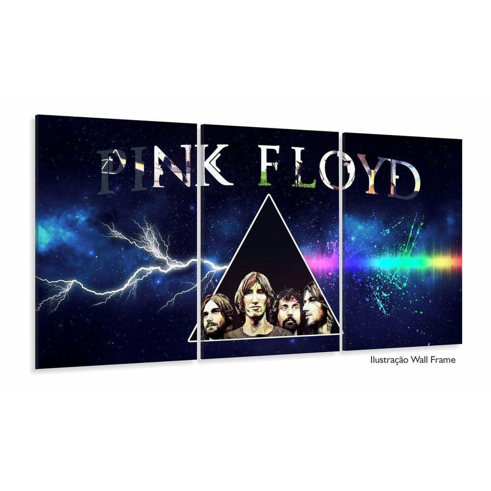 Quadro Decorativo 3 pç Pink Floyd 120x60
