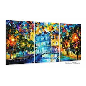 Quadro Decorativo 120x60 Sala Quarto Pintura Parque Árvores