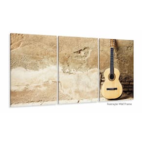 Quadro Violão Na Parede Vintage Decorativo Tela Em Tecido 3
