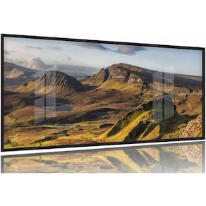 Quadro Decorativo Paisagens Canyon Mosaico 130x60 Moldura Preta 2x2