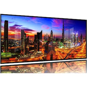Quadro Decoração Cidade em Movimento 130x60 Moldura Preta 2x2